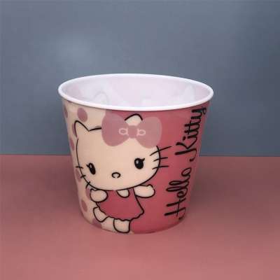 Custom Logo Environmentally Friendly Material 3D Lenticular Printing Popcorn Cups Bucket Plastic Popcorn Bucket