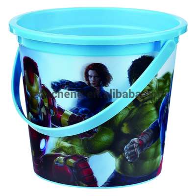 Custom Print Mini Beach Plastic Bucket with Handle (DC220)