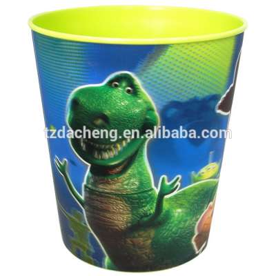 Safety 3D Lenticular Printing dustbin decorate your home