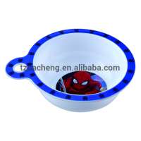 food safe BPA free Custom Printed Reusable Plastic Bowl for kids