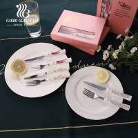 12PCS White Children Cute Best Chinese Manufacturer Stainless Steel Flatware Sets