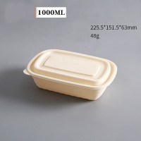 Biodegradable Take Out Food Containers 32oz Disposable Takeout Lunch Box for Restaurant Carryout or Party Take Home Boxe